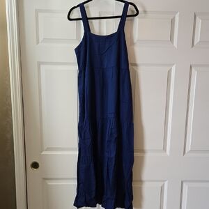 Flirty Fun Pocketed Blue Sun Dress